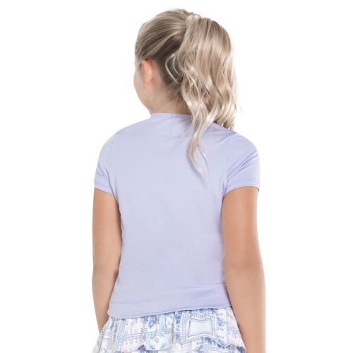 Girls' T-shirt Lucky in Love All About Ikat Double V Short Sleeve Top - purple Girls' T-shirt Lucky in Love All About Ikat Double V Short Sleeve Top - purple