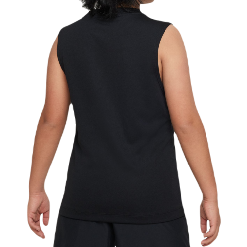 Boys' t-shirt Nike Dri-Fit Multi+ Sleeveless Training Top - black/white Boys' t-shirt Nike Dri-Fit Multi+ Sleeveless Training Top - black/white