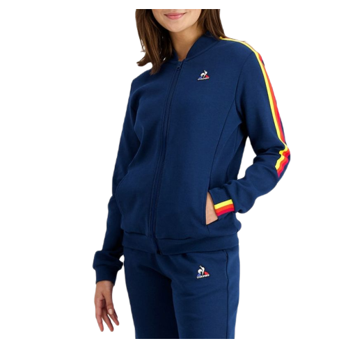 Women's jumper Le Coq Sportif SAISON Full Zip Sweat N°1 SS23 - victory blue Women's jumper Le Coq Sportif SAISON Full Zip Sweat N°1 SS23 - victory blue
