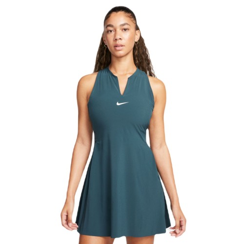 Women's dress Nike Court Dri-Fit Advantage Club Dress - deep jungle/white Women's dress Nike Court Dri-Fit Advantage Club Dress - deep jungle/white