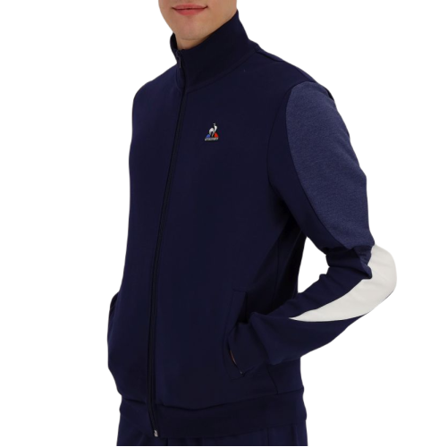Men's Jumper Le Coq Sportif SAISON 1 Full Zip Sweat N°1 SS23 - bleu nuit Men's Jumper Le Coq Sportif SAISON 1 Full Zip Sweat N°1 SS23 - bleu nuit