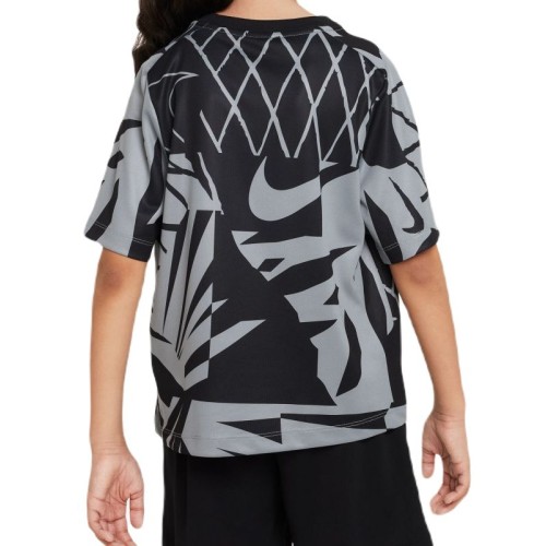 Boys' t-shirt Nike Dri-Fit Multi+ T-Shirt - cool grey/white Boys' t-shirt Nike Dri-Fit Multi+ T-Shirt - cool grey/white
