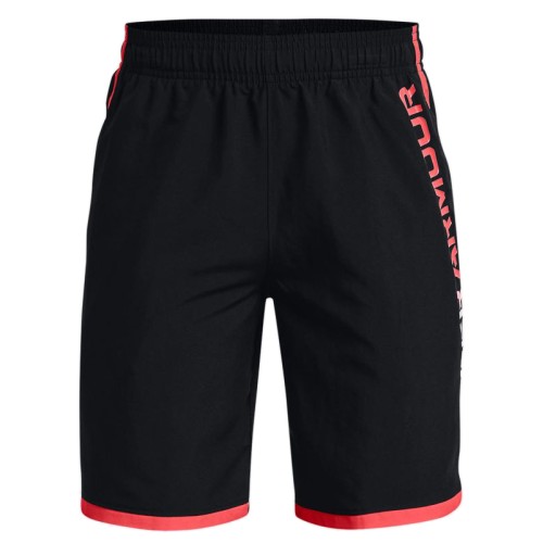 Boys' shorts Under Armour Stunt 3.0 Woven Shorts - black/white Boys' shorts Under Armour Stunt 3.0 Woven Shorts - black/white