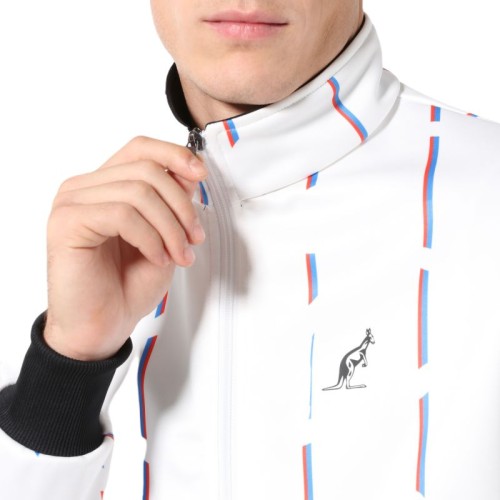 Men's Tracksuit Australian Double Jumpsuit With Stripes - bianco Men's Tracksuit Australian Double Jumpsuit With Stripes - bianco
