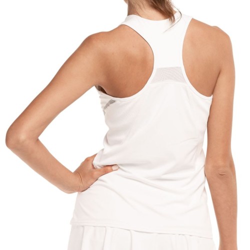 Women's top Lucky in Love Tech Performance Warp Speed Tank - white Women's top Lucky in Love Tech Performance Warp Speed Tank - white