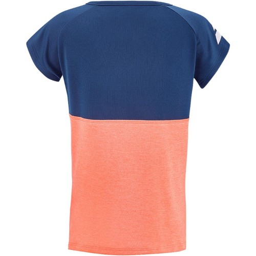 Girls' T-shirt Babolat Play Cap Sleeve Top Girl - fluo strike/estate blue Girls' T-shirt Babolat Play Cap Sleeve Top Girl - fluo strike/estate blue