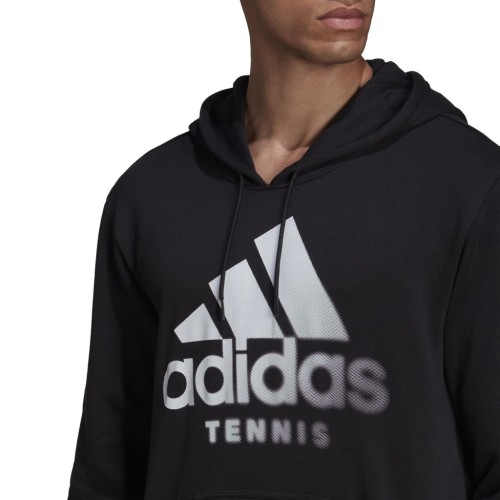 Men's Jumper Adidas Category Graphic Hoodie M - black/white Men's Jumper Adidas Category Graphic Hoodie M - black/white
