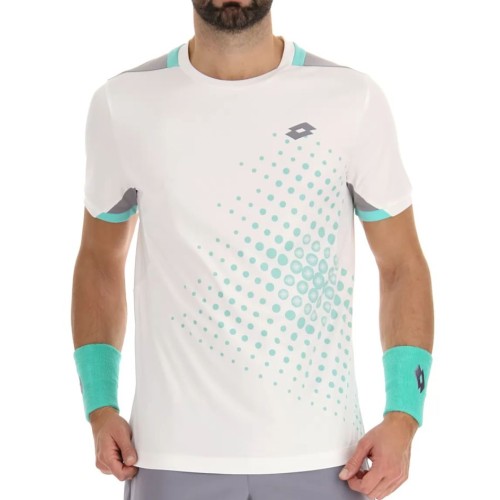 Men's T-shirt Lotto Top IV Tee 1 - bright white/green 9