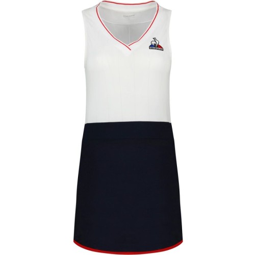Women's dress Le Coq Sportif Robe 22 No.1 W - optical white/black Women's dress Le Coq Sportif Robe 22 No.1 W - optical white/black