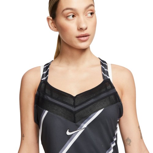 Women's dress Nike Court Dress PS NT - black/white/black Women's dress Nike Court Dress PS NT - black/white/black