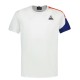 Boys' t-shirt Le Coq SAISON Tee Short Sleeve N°1 SS23 - new optical white