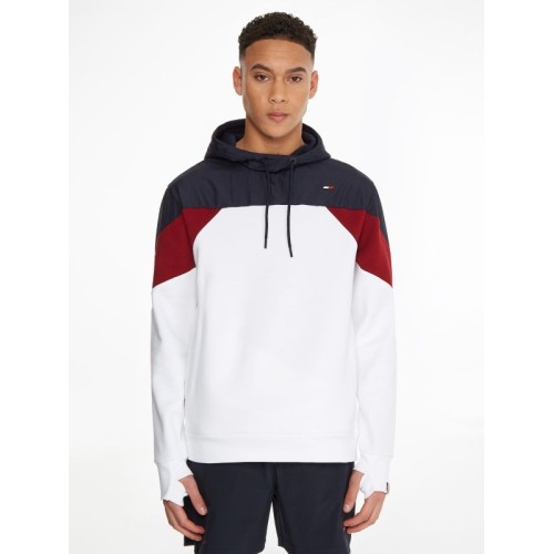 Men's Jumper Tommy Hilfiger Seasonal Hoody - white Men's Jumper Tommy Hilfiger Seasonal Hoody - white