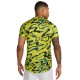 Men's T-shirt Nike Court Dri-Fit Advantage Printed Top - bright cactus/white