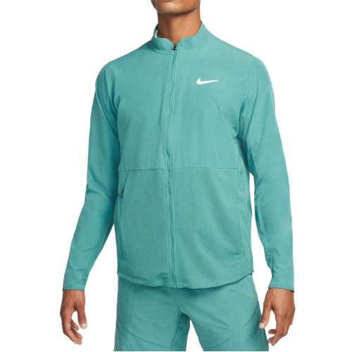Men's Jumper Nike Court Advantage Packable Jacket - mineral teal/white Men's Jumper Nike Court Advantage Packable Jacket - mineral teal/white