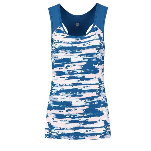 Women's top K-Swiss Tac Hypercourt Stripe Tank - print/classic blue