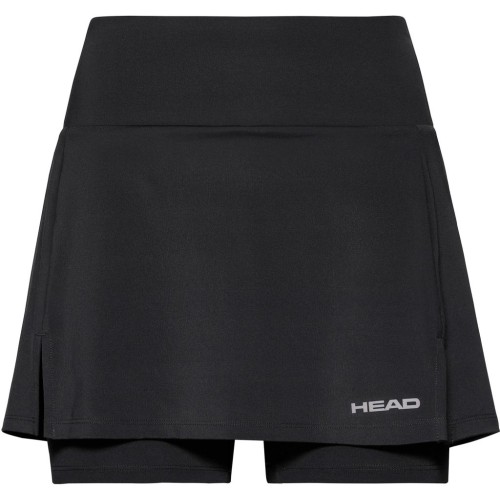 Women's skirt Head Club Basic Skort Long W - black Women's skirt Head Club Basic Skort Long W - black