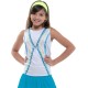 Girls' T-shirt Lucky in Love Square Are You? Tie Back Tank Girls - turquoise Girls' T-shirt Lucky in Love Square Are You? Tie Back Tank Girls - turquoise