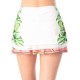 Women's skirt Lucky in Love Palm Island Ruche Skirt - white