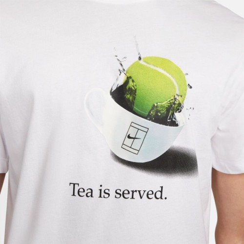 Men's T-shirt Nike Dri-Fit Tennis T-Shirt - white Men's T-shirt Nike Dri-Fit Tennis T-Shirt - white
