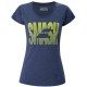 Women's T-shirt Babolat Exercise Massange Tee W - estate blue heather Women's T-shirt Babolat Exercise Massange Tee W - estate blue heather