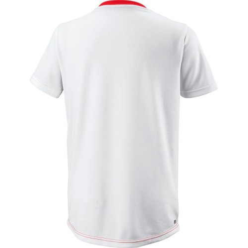 Boys' t-shirt Wilson Team II Angle Crew B - team red Boys' t-shirt Wilson Team II Angle Crew B - team red