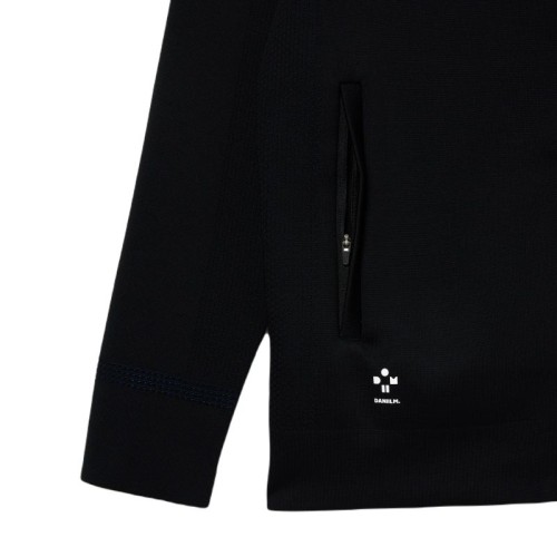 Men's Jumper Lacoste Tennis x Daniil Medvedev After Match Jacket - black/blue Men's Jumper Lacoste Tennis x Daniil Medvedev After Match Jacket - black/blue