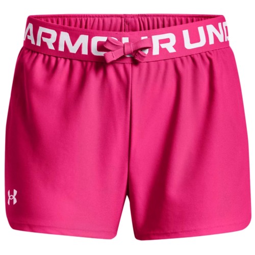 Girls' shorts Under Armour Girls' UA Play Up Shorts - electro pink/white