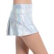 Women's skirt Lucky in Love All About Ikat Metallic Inline Skirt - metallic silver