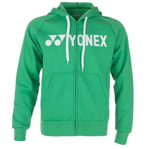 Men's Jumper Yonex Men's Full Zip Hoodie LOGO - flesh green Men's Jumper Yonex Men's Full Zip Hoodie LOGO - flesh green