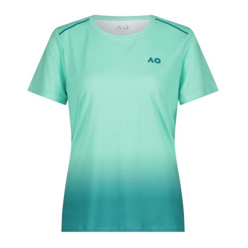 Women's T-shirt Australian Open Performance Tee - court ombre Women's T-shirt Australian Open Performance Tee - court ombre