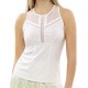 Women's top Lucky in Love Nice To Pleat You Del 1 Center Line Tank W - white