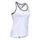 Women's top Under Armour Knockout Tank - white/black