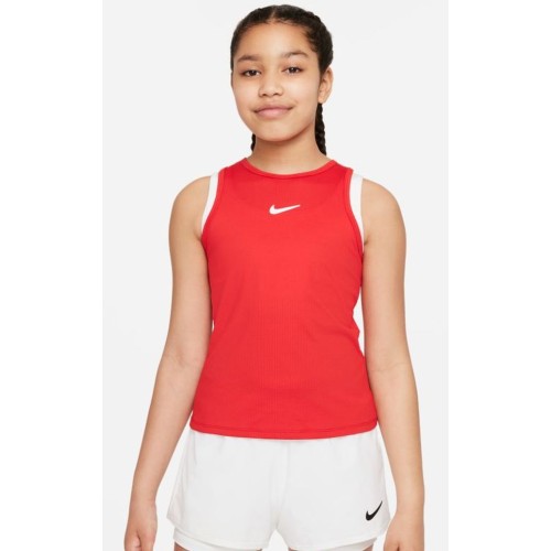 Girls' T-shirt Nike Court Dri-Fit Victory Tank G - university red/white Girls' T-shirt Nike Court Dri-Fit Victory Tank G - university red/white