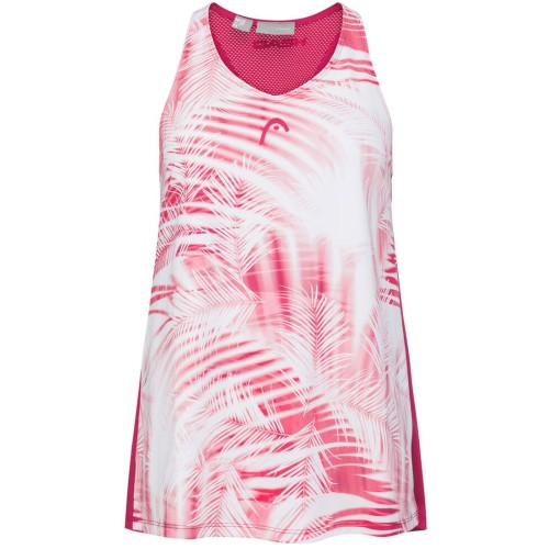 Women's top Head Agility Tech Tank Top - mulberry/print vision