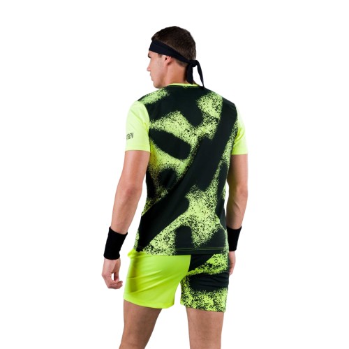 Men's T-shirt Hydrogen Spray Tech Tee Man - fluo yellow Men's T-shirt Hydrogen Spray Tech Tee Man - fluo yellow