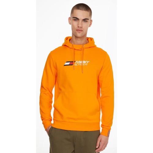 Men's Jumper Tommy Hilfiger Essentials Hoody - hawaiian orange Men's Jumper Tommy Hilfiger Essentials Hoody - hawaiian orange