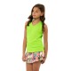 Girls' T-shirt Lucky in Love Girls Rockin Rococo Lightweight Rib Tank - lime