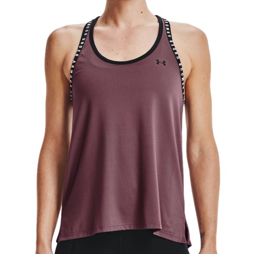 Women's top Under Armour Knockout Tank - purple