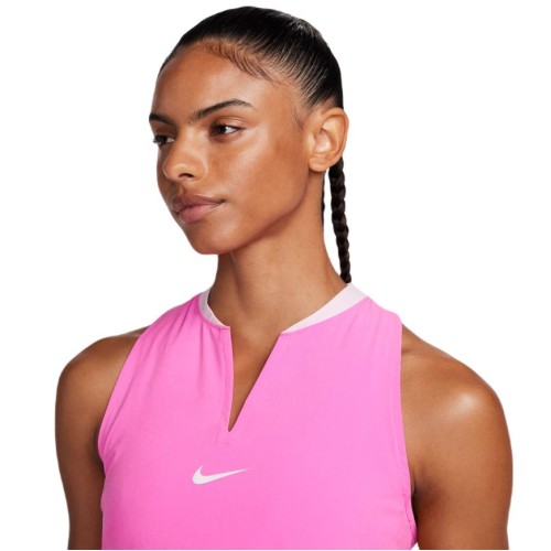 Women's dress Nike Court Dri-Fit Advantage Club Dress - playful pink/white Women's dress Nike Court Dri-Fit Advantage Club Dress - playful pink/white