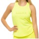 Women's top Lucky in Love Laser Novelty Technology Feeling Lucky Racerback Tank - neon yellow