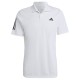 Men's Polo T-shirt Adidas Club 3-Stripes Tennis Polo Shirt - white