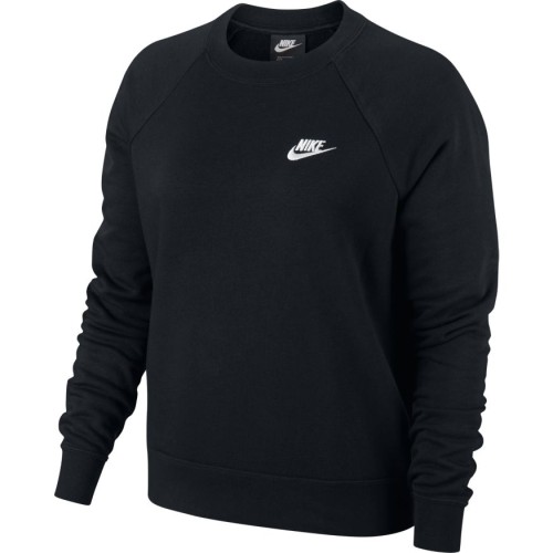 Women's jumper Nike Essential Crew Fleece - black/white Women's jumper Nike Essential Crew Fleece - black/white