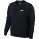 Women's jumper Nike Essential Crew Fleece - black/white Women's jumper Nike Essential Crew Fleece - black/white