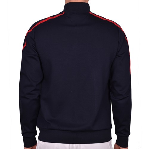 Men's Jumper Tommy Hilfiger Trim Mock Neck Silhouette - desert sky Men's Jumper Tommy Hilfiger Trim Mock Neck Silhouette - desert sky