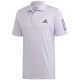 Men's Polo T-shirt Adidas Club 3-Stripes Polo - purple tint/grey six