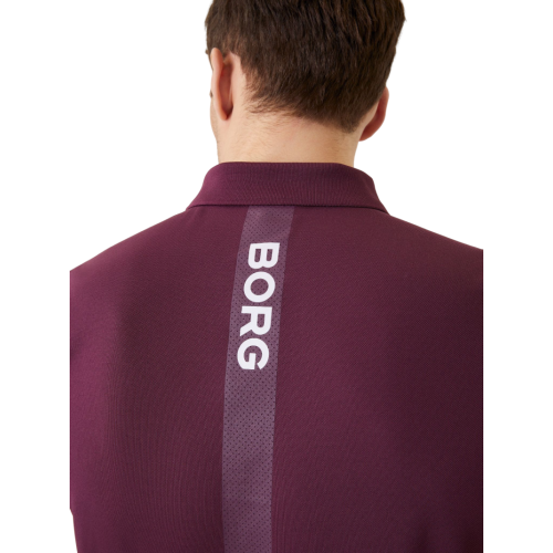 Men's Polo T-shirt Bj_rn Borg Ace Polo - grape wine Men's Polo T-shirt Bj_rn Borg Ace Polo - grape wine