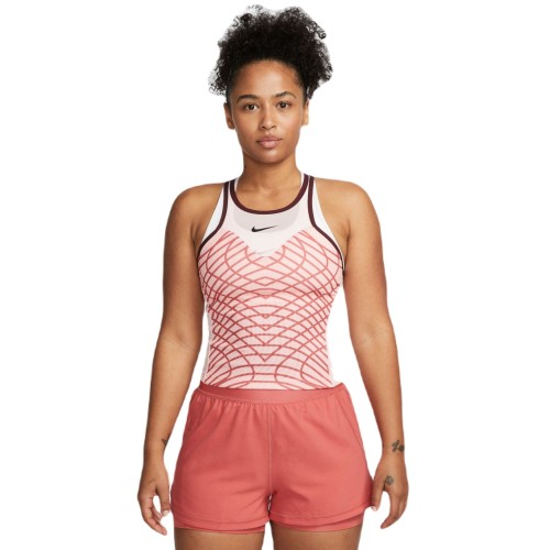 Women's top Nike Court Dri-Fit Slam Tank Top - pink bloom/night maroon/black