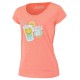 Women's T-shirt Babolat Exercise Message Tee Woman - fluo strike heather Women's T-shirt Babolat Exercise Message Tee Woman - fluo strike heather