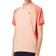 Men's Polo T-shirt Lacoste Tennis x Novak Djokovic Tricolour Polo Shirt - light orange/red/orange