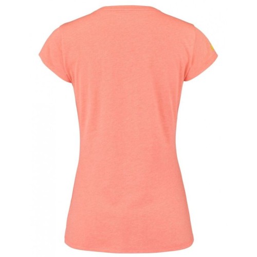Women's T-shirt Babolat Exercise Message Tee Woman - fluo strike heather Women's T-shirt Babolat Exercise Message Tee Woman - fluo strike heather